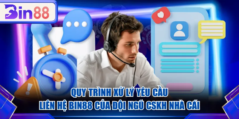 Quy trình xử lý yêu cầu liên hệ BIN88 của đội ngũ CSKH nhà cái