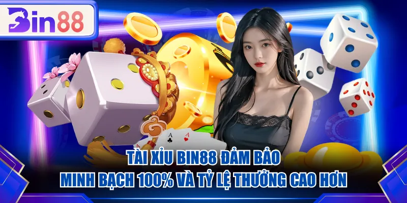 Tài Xỉu BIN88 đảm bảo minh bạch 100% và tỷ lệ thưởng cao hơn